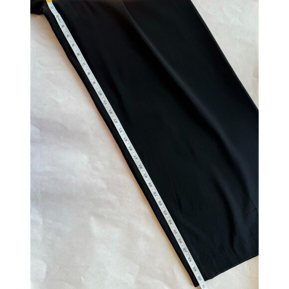 Alice + Olivia Londyn Sheer Panel V-Neck Sleeveless Wide Leg Jumpsuit in Black 2 - Picture 12 of 12